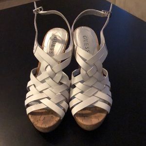 White Guess wedges